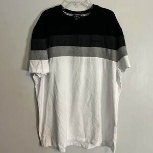 Ben Sherman Mens T Shirt M Crew Neck Short Sleeve Cotton Golf White Black Sz XXL